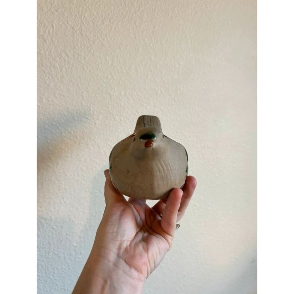 Vintage 1970s Ceramic Bird Planter Folk Art Dove - Picture 2 of 5